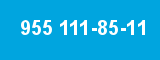 955 111-85-11 955 111-85-11